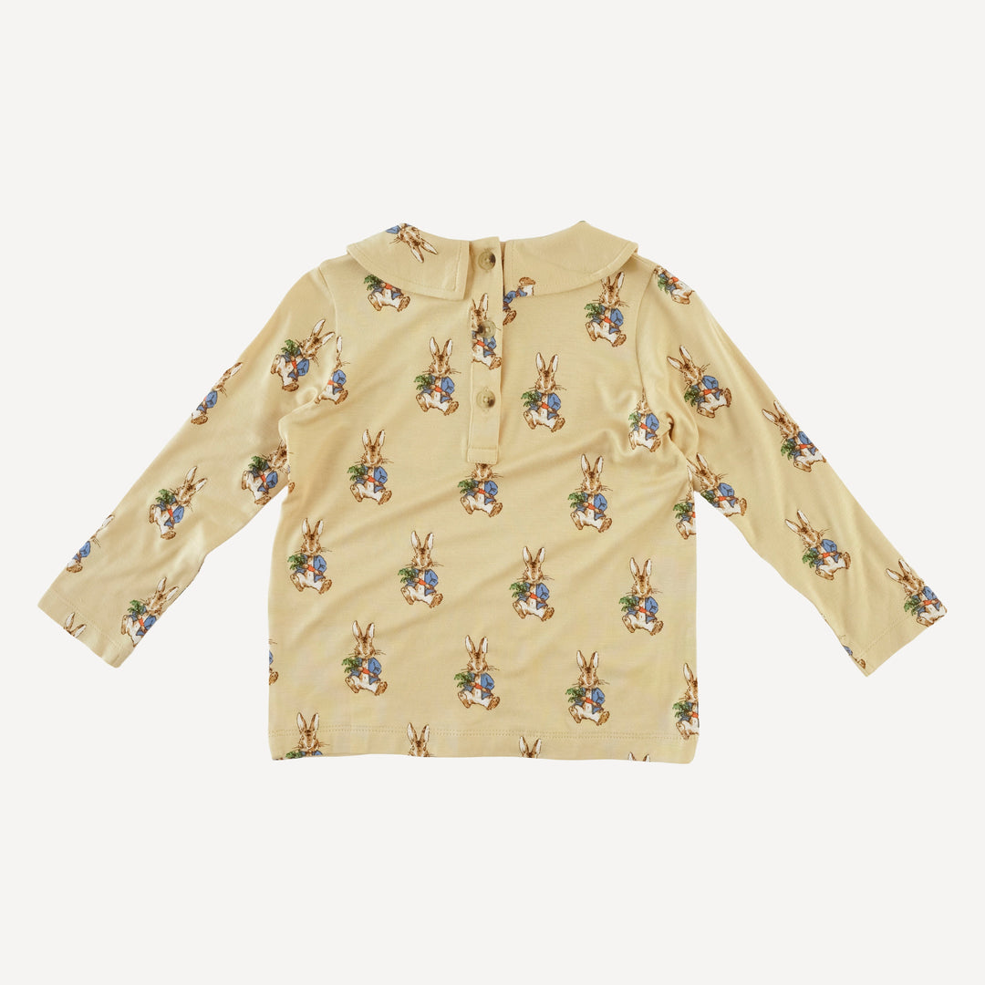 long sleeve peter pan tee | peter rabbit | bamboo