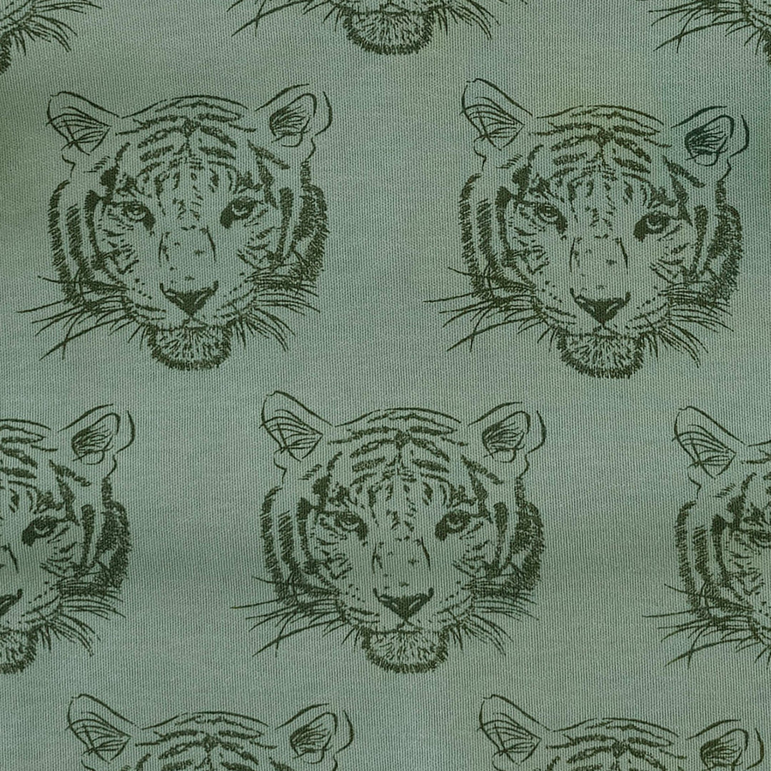 short sleeve essential boxy tee | iceberg tigers | organic cotton interlock