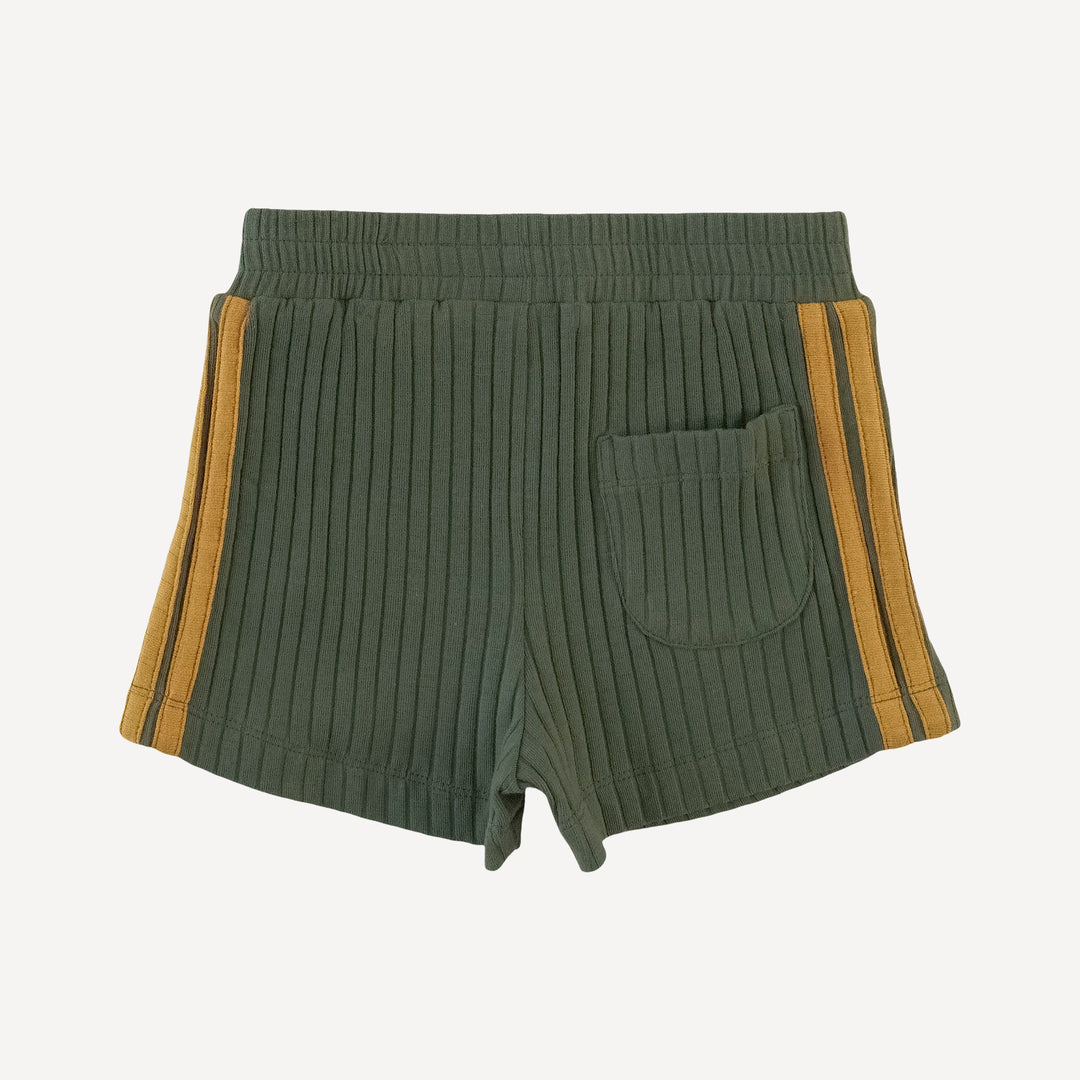 andrew short set | thyme | organic cotton wide rib