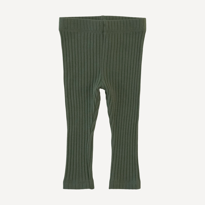 classic skinny legging | thyme | organic cotton wide rib