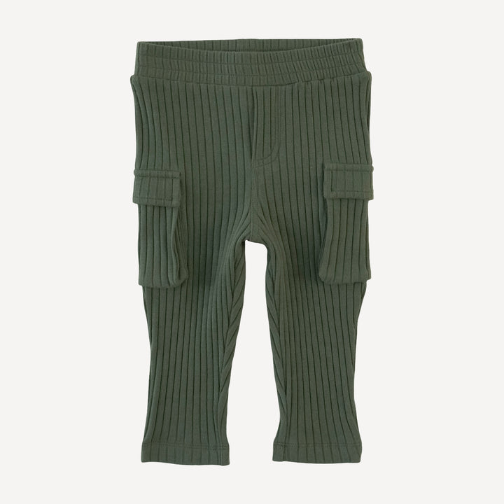 skinny cargo pant | thyme | organic cotton wide rib