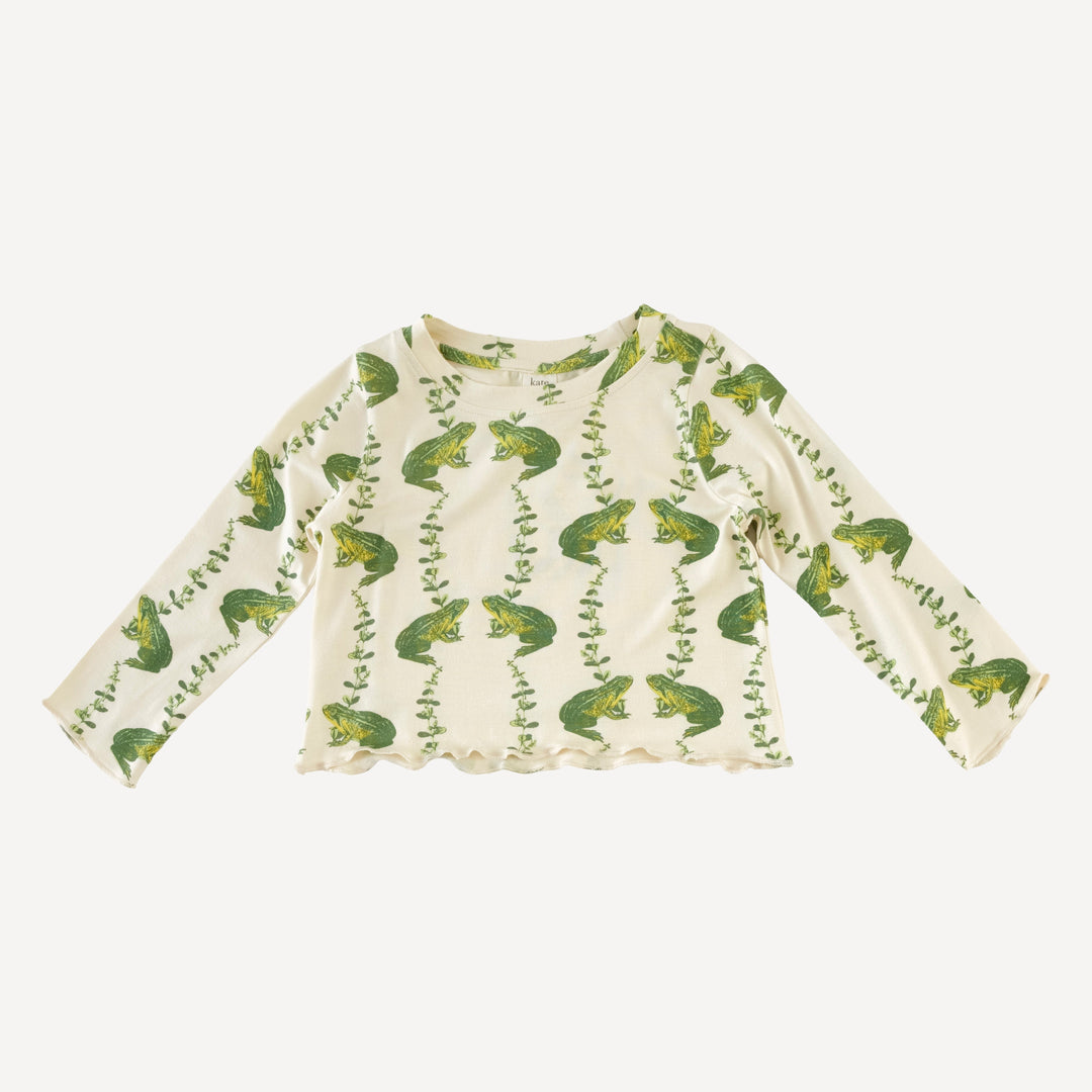 long sleeve jade set | garden frog | bamboo