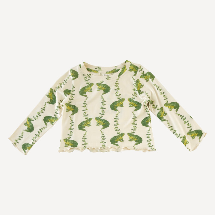 long sleeve jade set | garden frog | bamboo