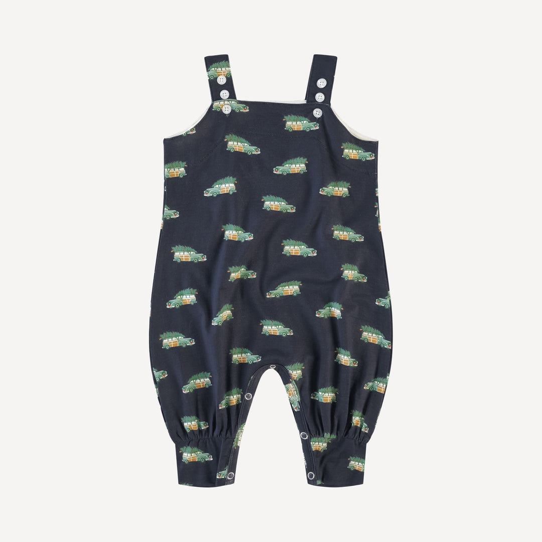 button strap cuffed overall | holiday car | bamboo