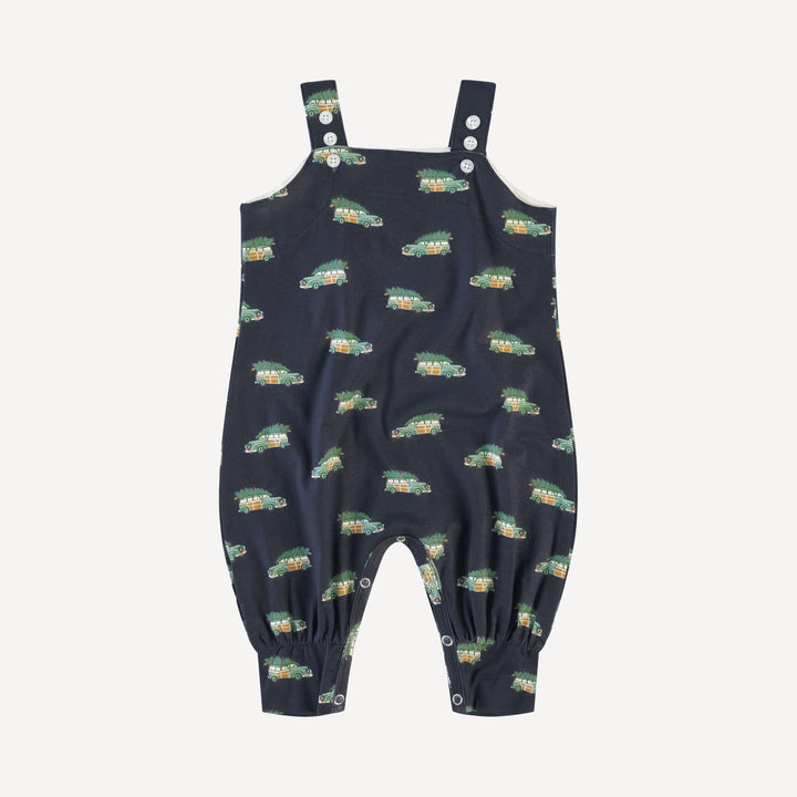 button strap cuffed overall | holiday car | bamboo