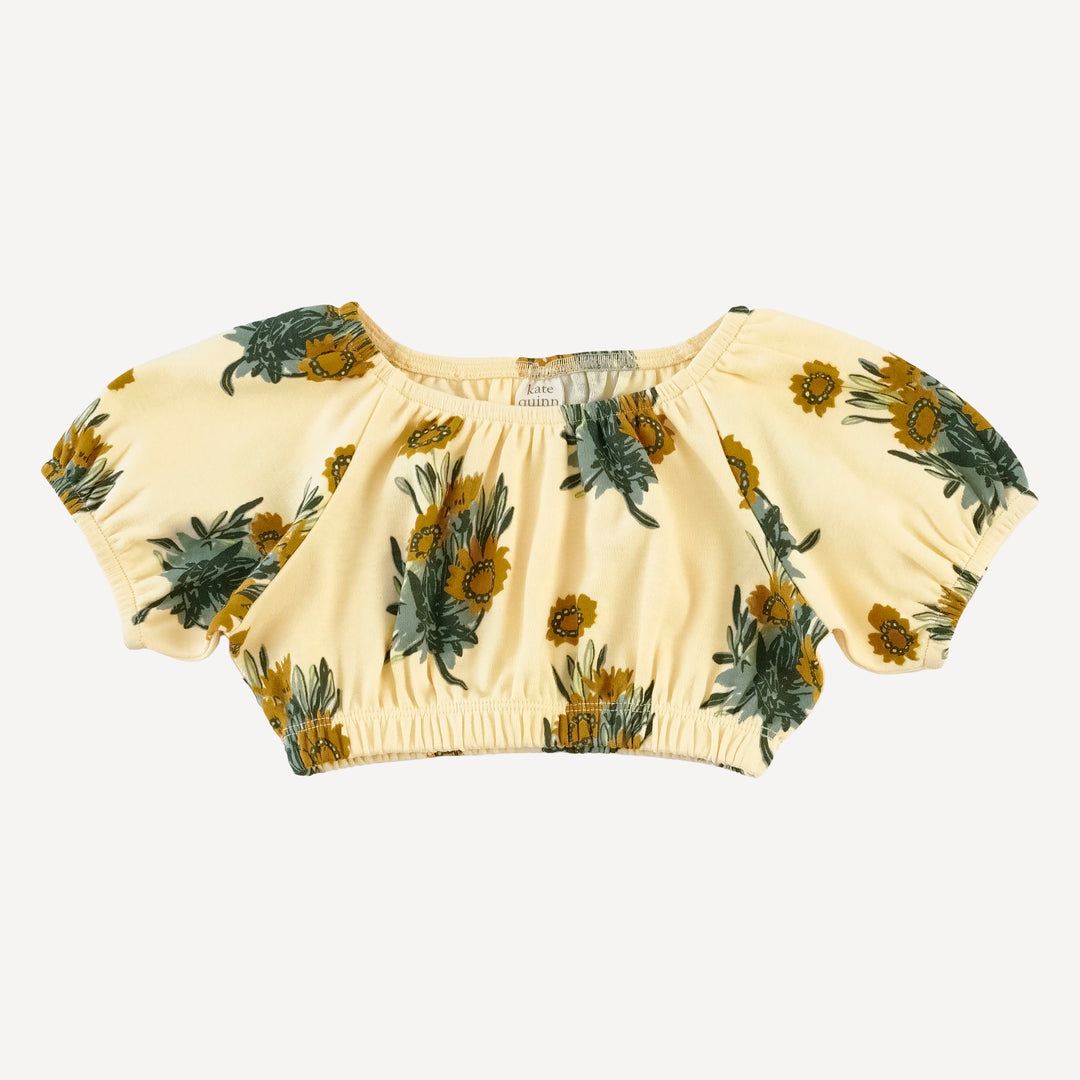 2 piece bubble sunsuit | calendula | organic cotton interlock