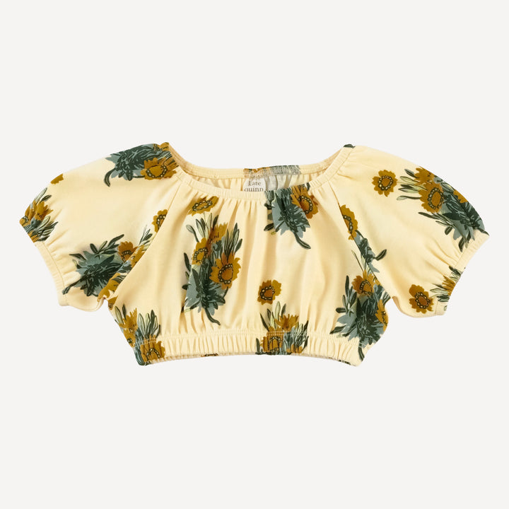 2 piece bubble sunsuit | calendula | organic cotton interlock