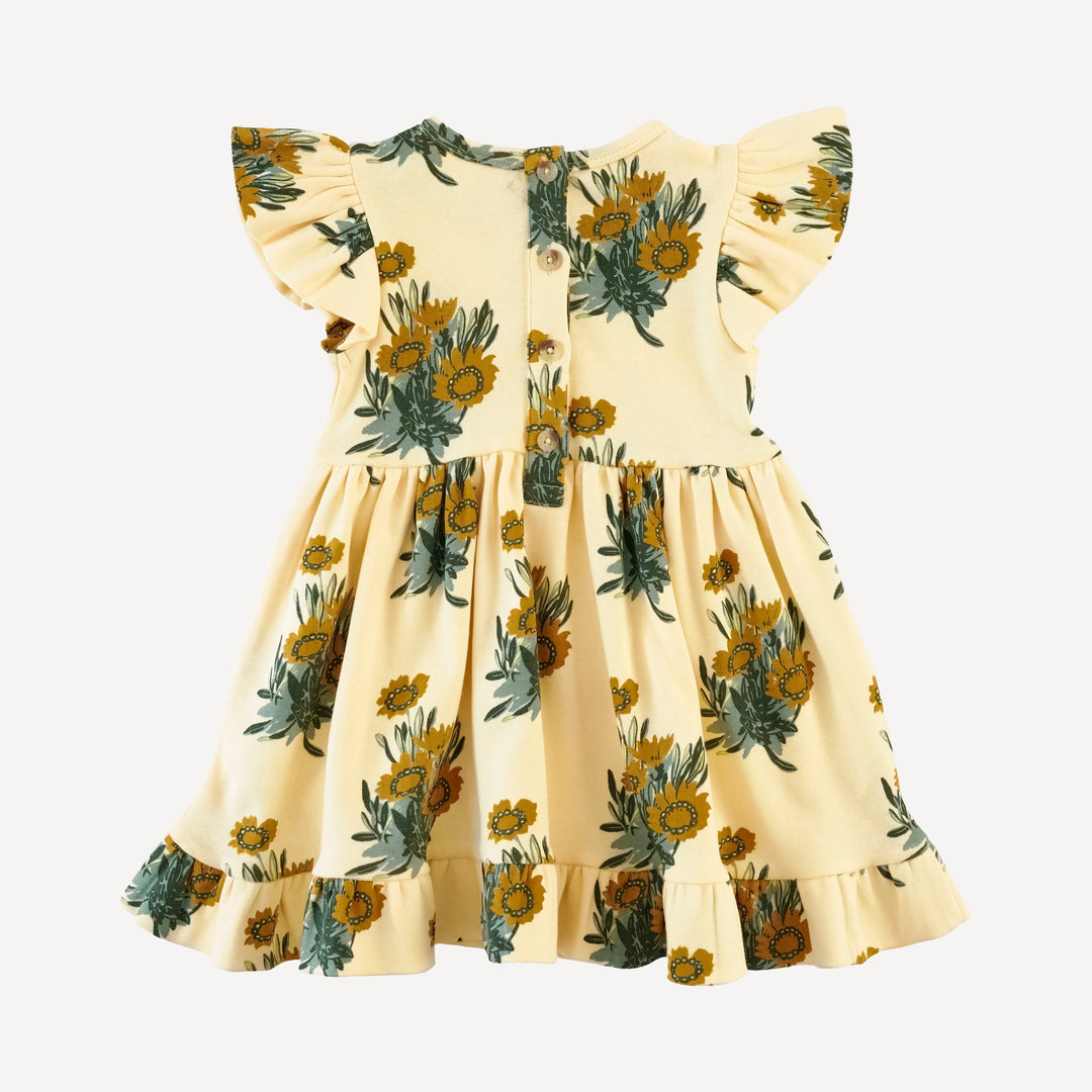 flutter sleeve pinafore dress | calendula