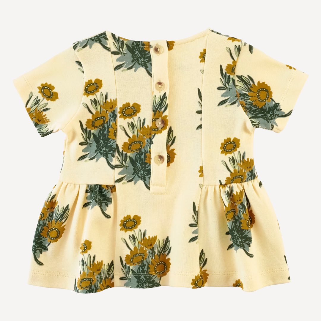 short sleeve ballerina top | calendula | organic cotton interlock