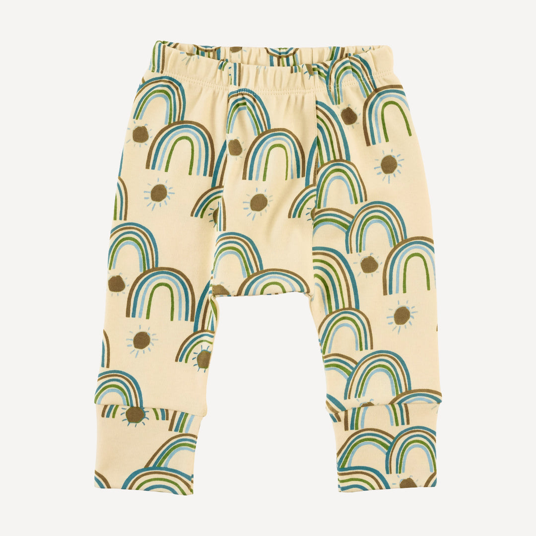 classic panda pant | multi rainbow | organic cotton interlock