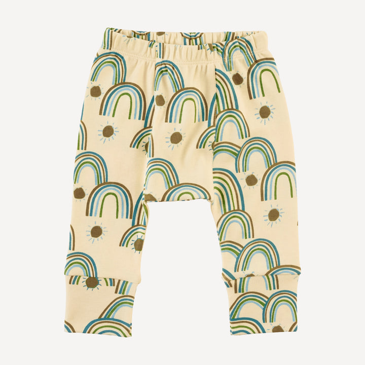 classic panda pant | multi rainbow | organic cotton interlock