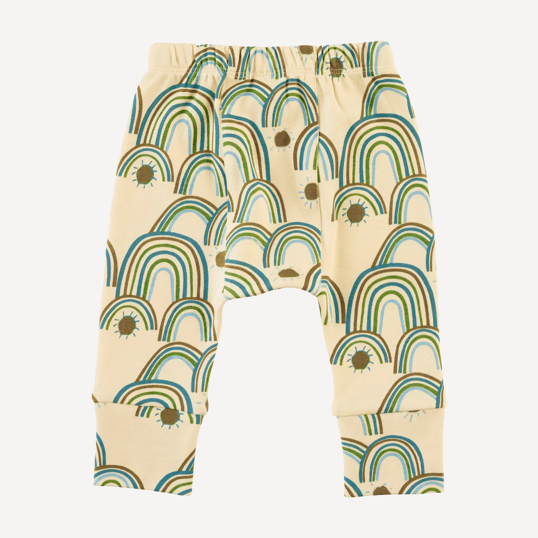 classic panda pant | multi rainbow | organic cotton interlock