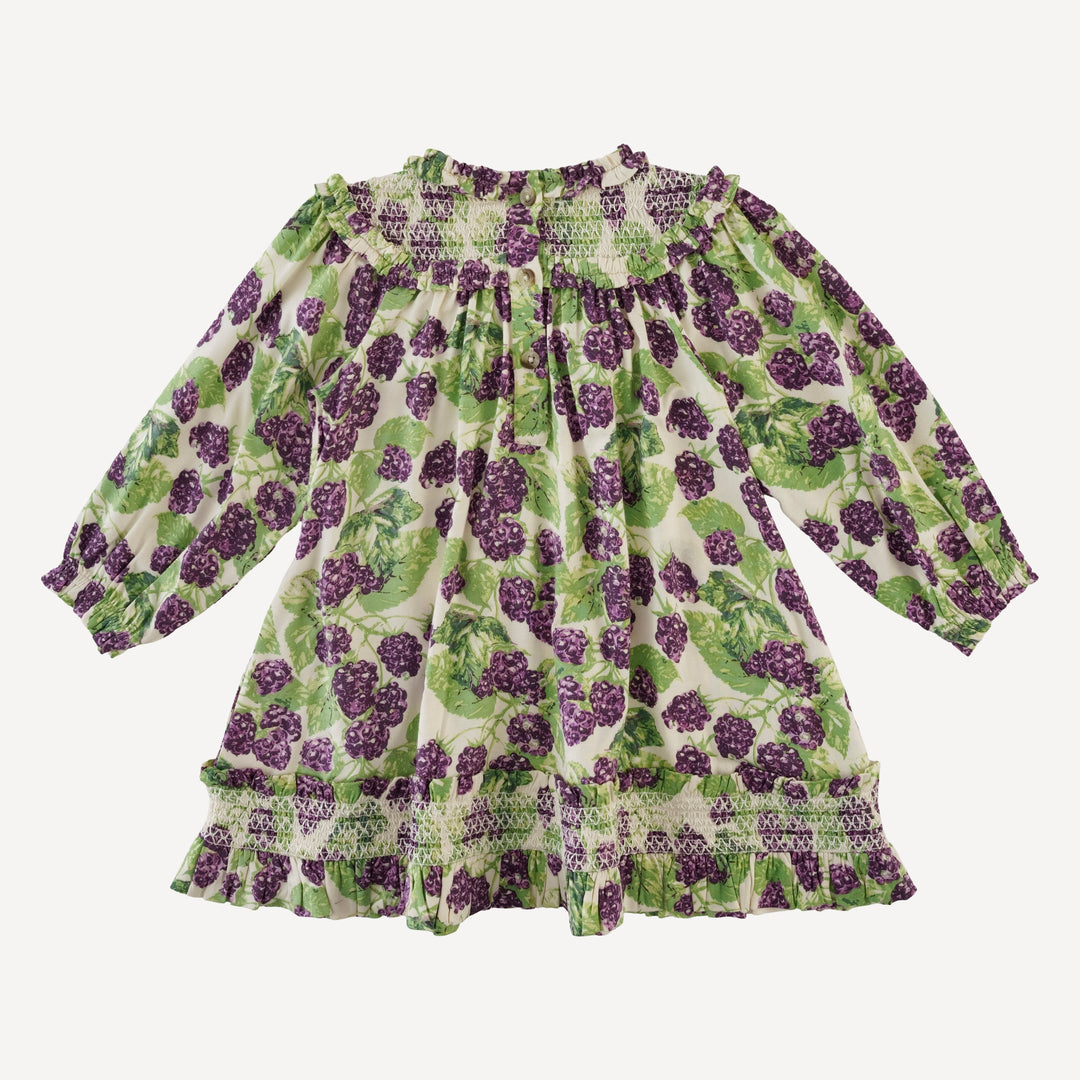 long sleeve winnie baby doll dress | blackberry bush | bamboo