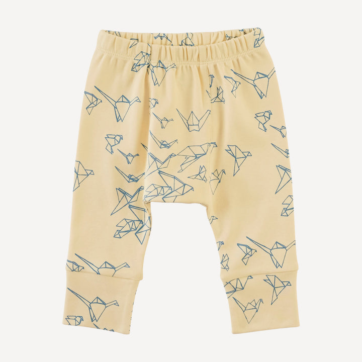 classic panda pant | paper cranes | organic cotton interlock