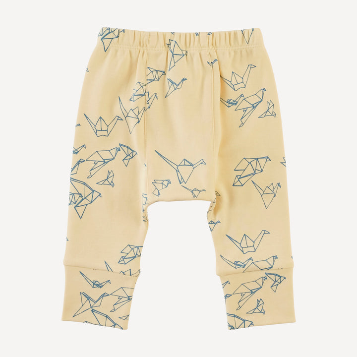 classic panda pant | paper cranes | organic cotton interlock