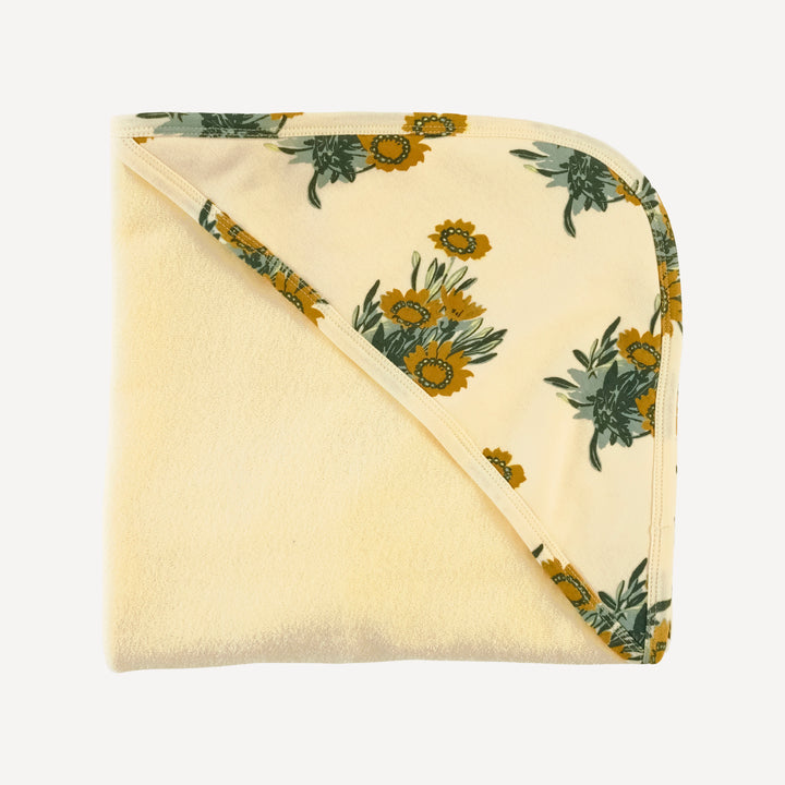 hooded towel | calendula | organic cotton interlock