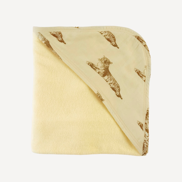 hooded towel | classic tiger | organic cotton gauze