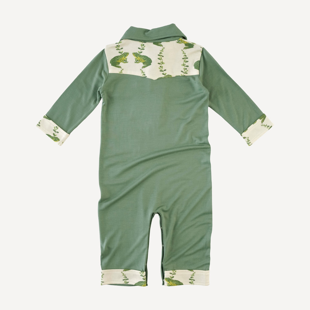 long sleeve cowboy jumpsuit | hedge | bamboo