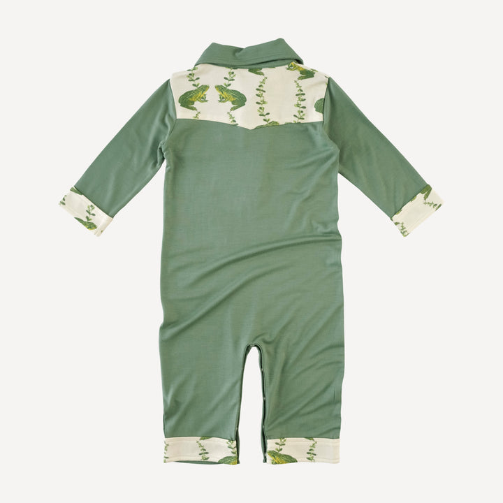 long sleeve cowboy jumpsuit | hedge | bamboo