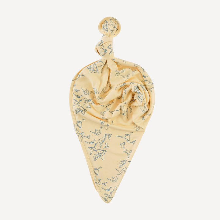 single layer blanket | paper cranes | organic cotton interlock