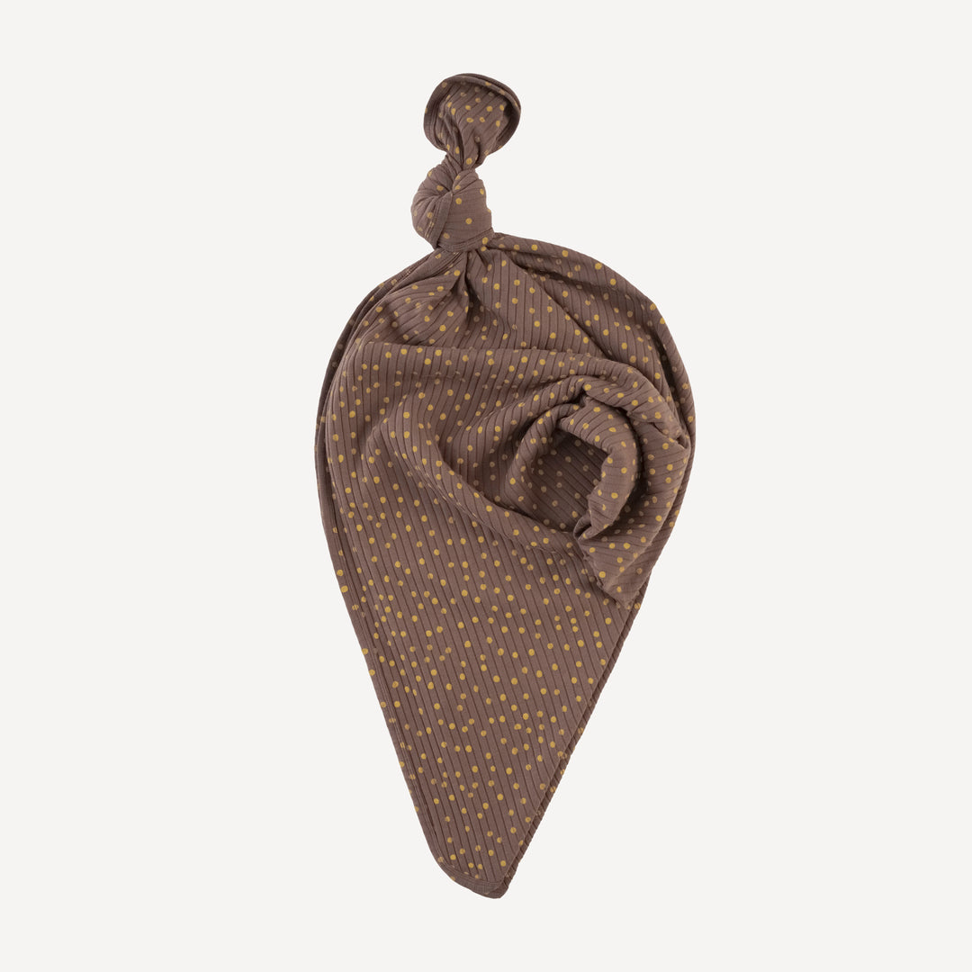 single layer blanket | neutral dot | organic cotton wide rib