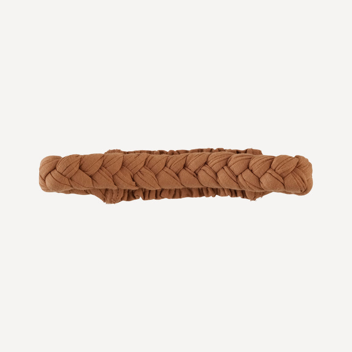 skinny braided headband | toffee | bamboo