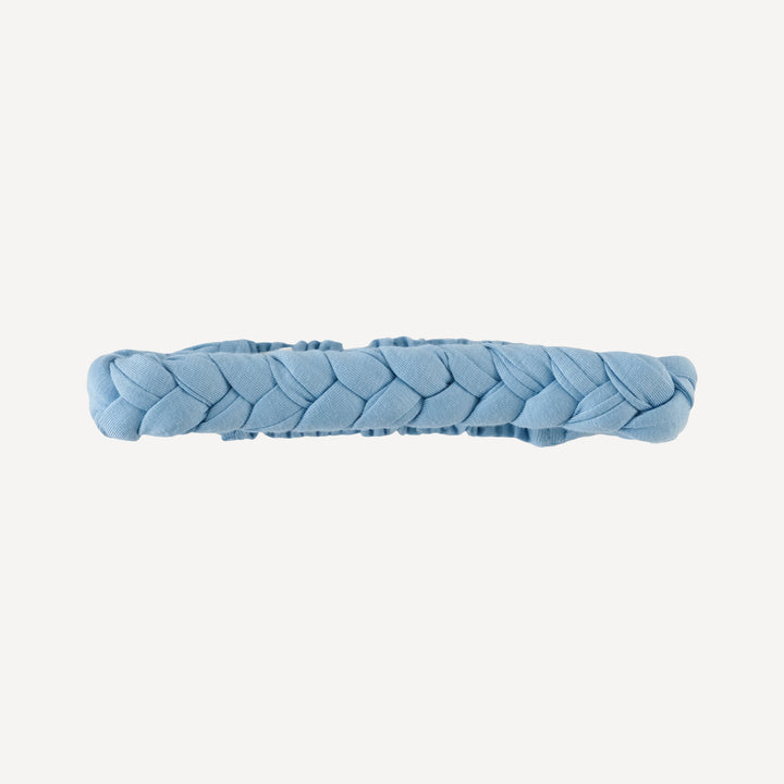 skinny braided headband | glacier blue | bamboo