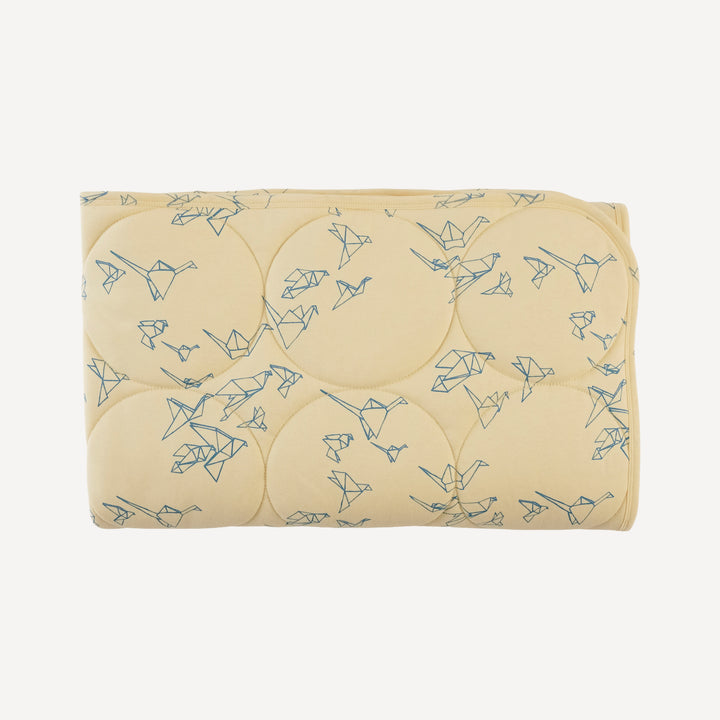 classic circle quilt | paper cranes | organic cotton interlock