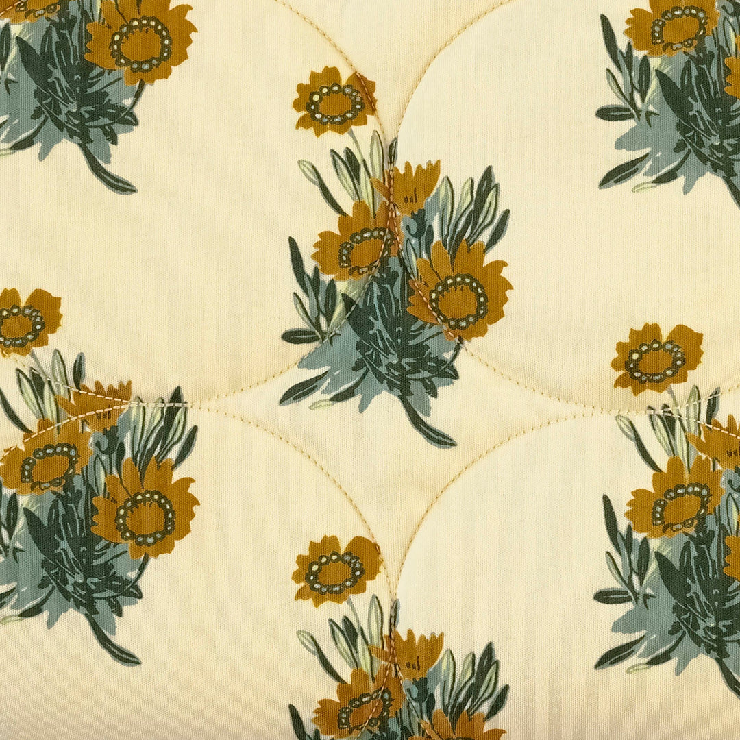 classic circle quilt | calendula | organic cotton interlock