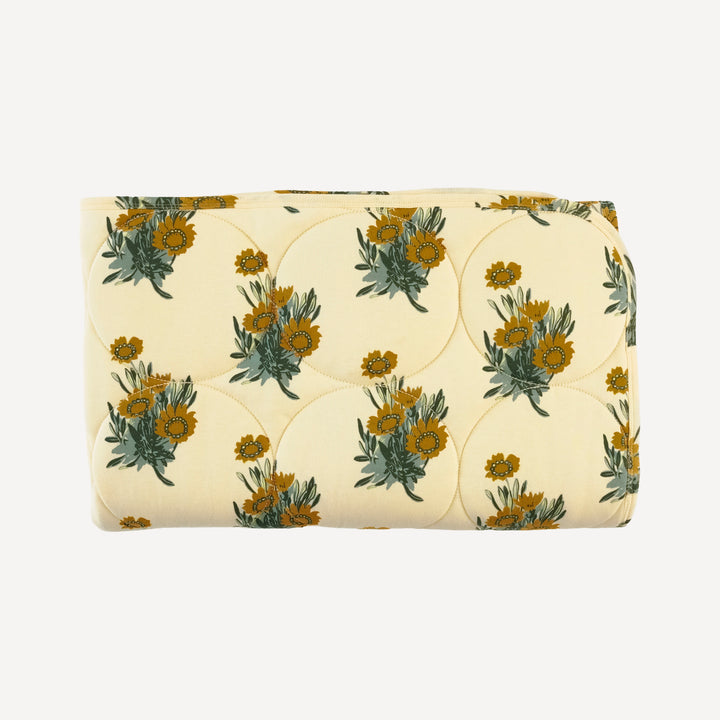 classic circle quilt | calendula | organic cotton interlock