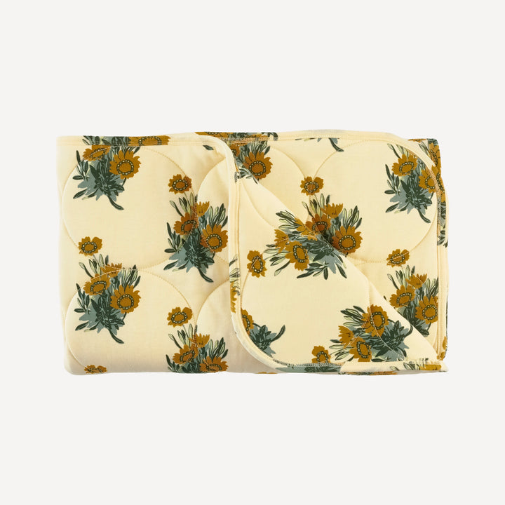 classic circle quilt | calendula | organic cotton interlock