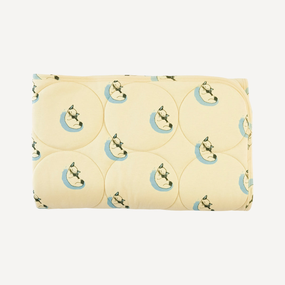 classic circle quilt | siamese cats | organic cotton interlock