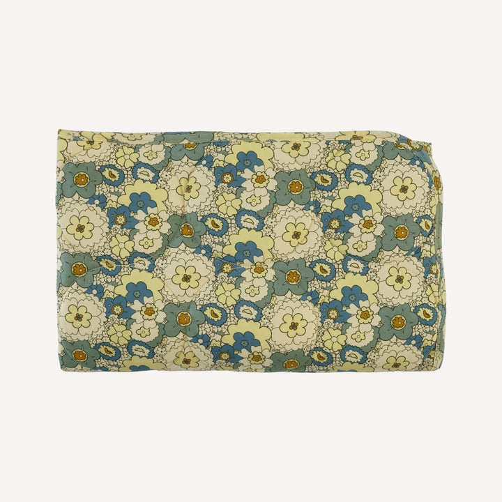 classic circle quilt | 60s floral | organic cotton interlock