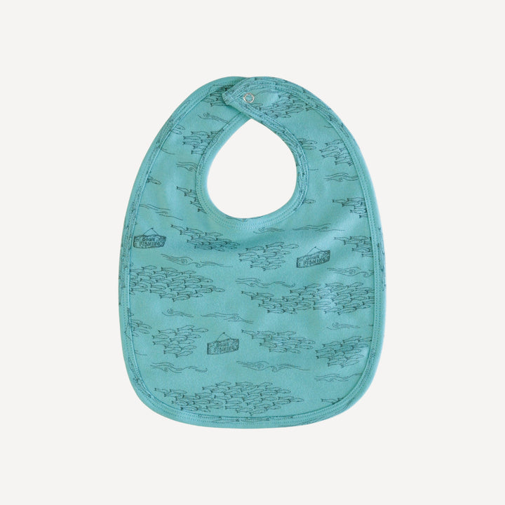 bib | gone fishing | organic cotton interlock