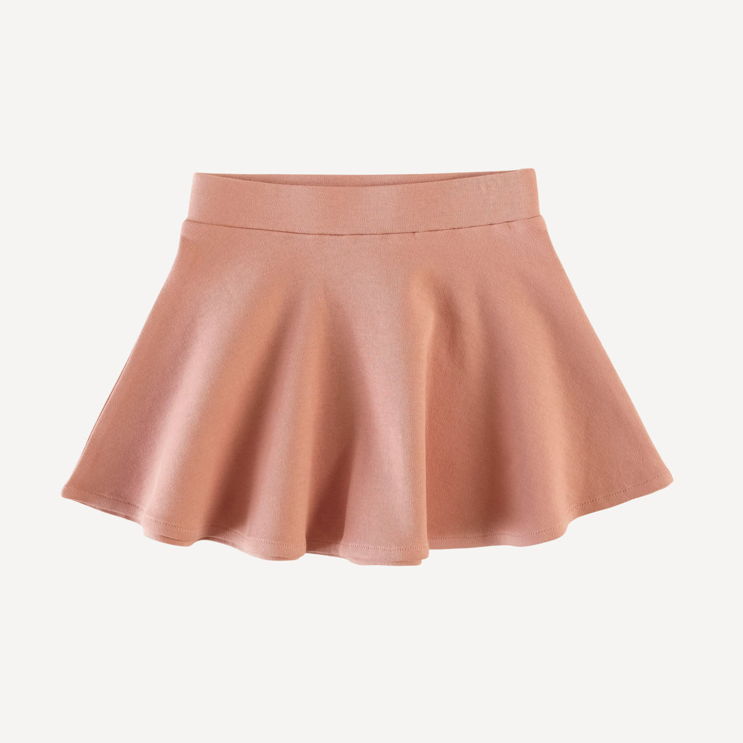 circle skirt | soft rose | organic cotton interlock