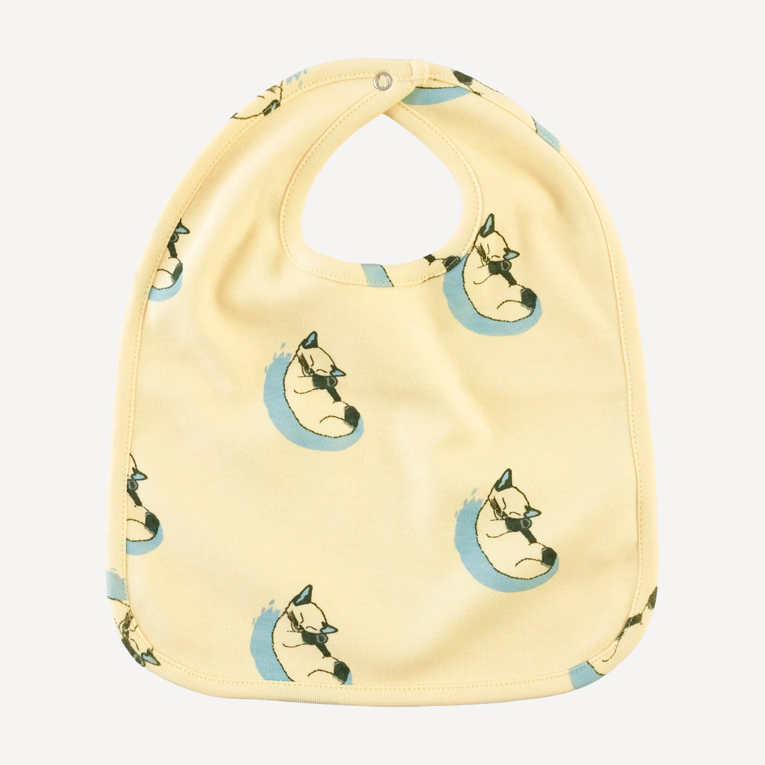 bib | siamese cats | organic cotton interlock