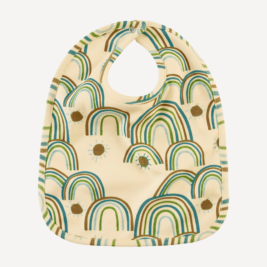 bib | multi rainbow | organic cotton interlock