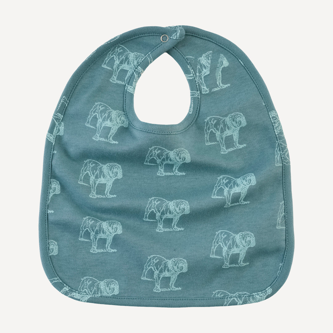 bib | blue bulldog | organic cotton interlock
