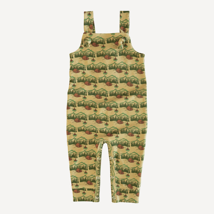 tie overall jumpsuit | campsite | organic cotton interlock