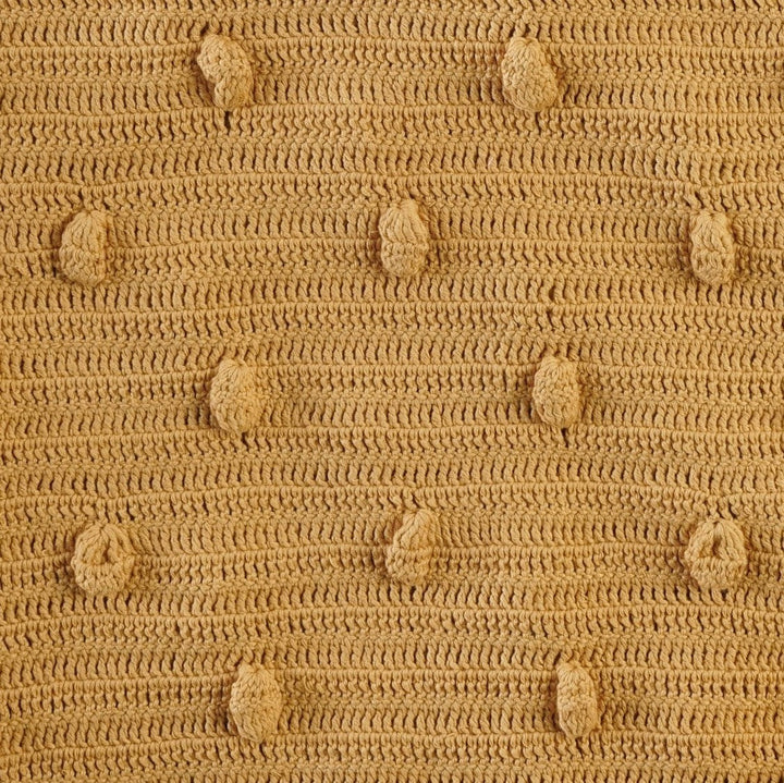 crochet bobble blanket | surplus | organic cotton crochet