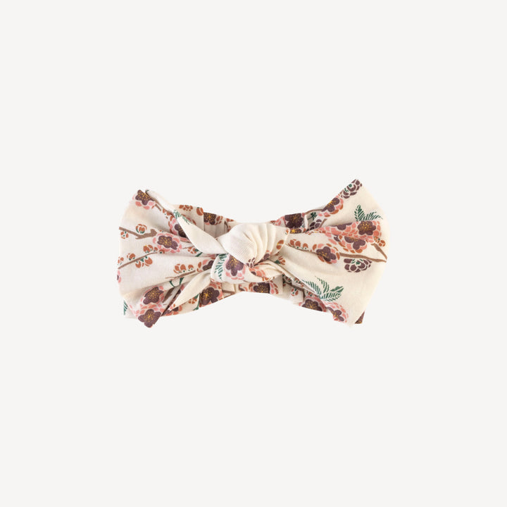 elastic bow headband | huckleberry cherry blossom | lenzing modal