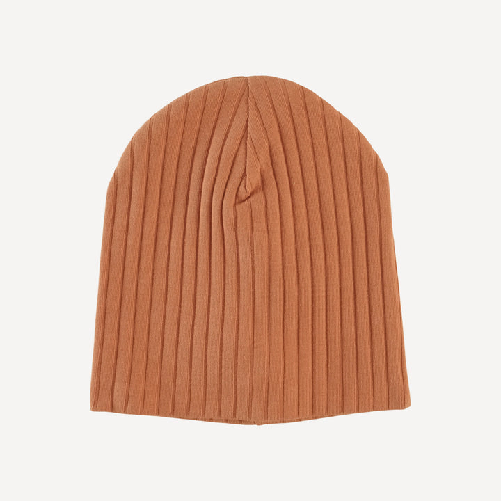 slouchy beanie | caramel | classic rib