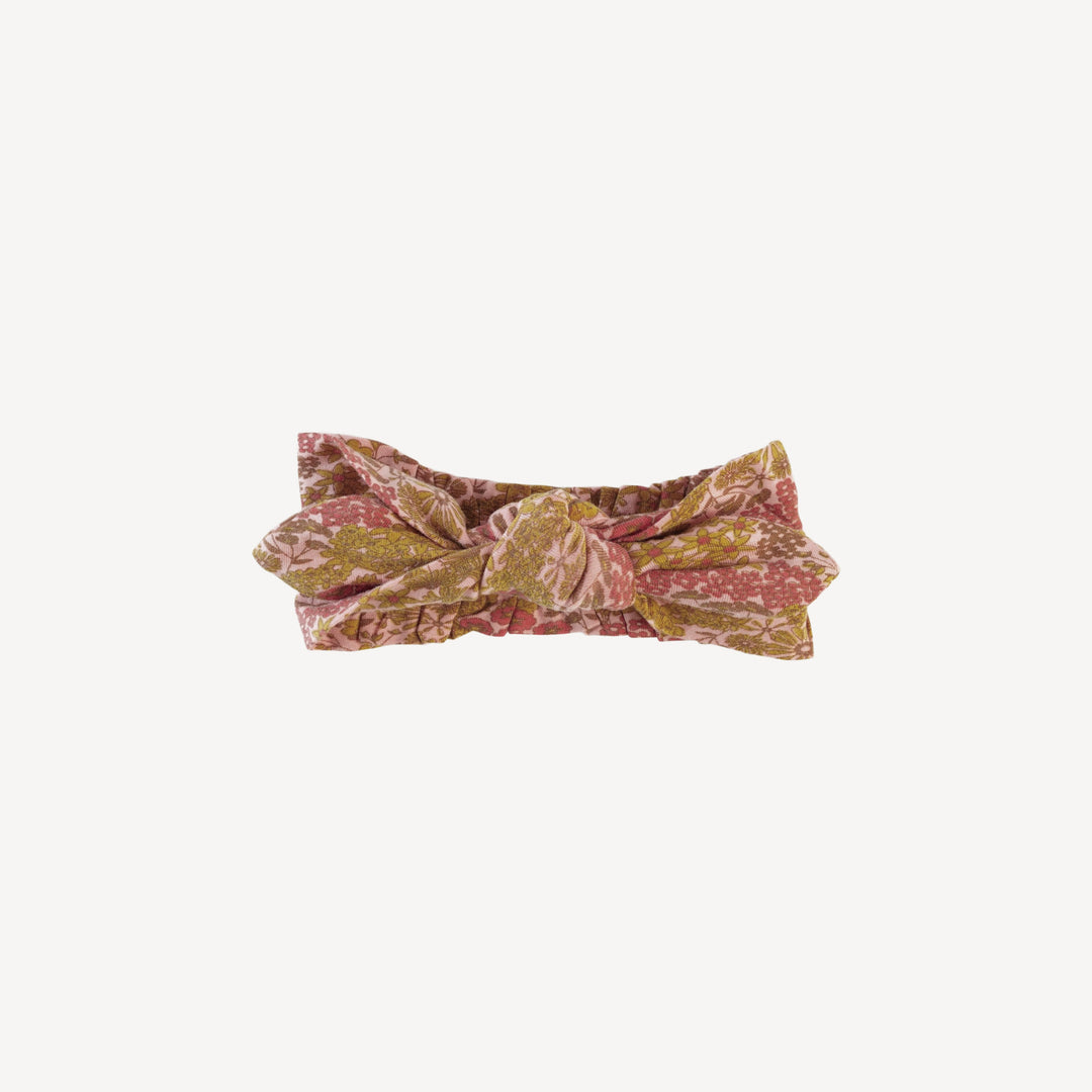 knot top elastic headband | blossom ditsy garden | lenzing modal