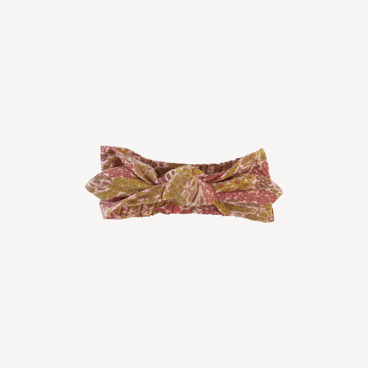 knot top elastic headband | blossom ditsy garden | lenzing modal