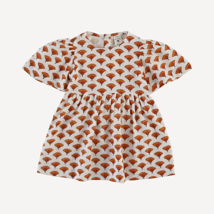 bell sleeve dress | small marigold | organic cotton gauze