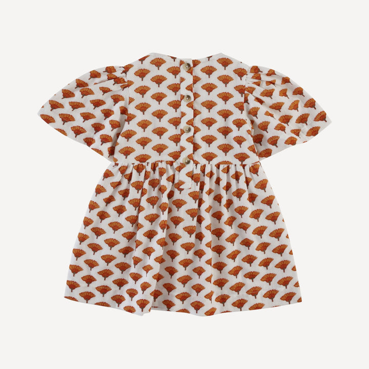 bell sleeve dress | small marigold | organic cotton gauze