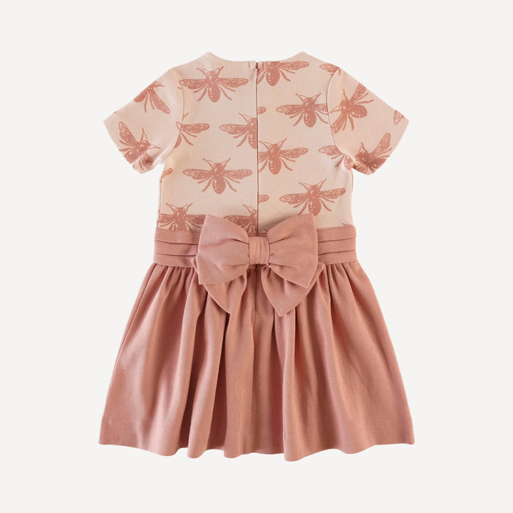 short sleeve classic ballet dress | rose bee | organic cotton interlock