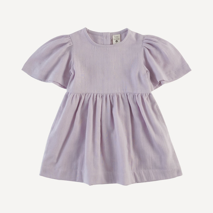 bell sleeve dress | iris | organic cotton gauze