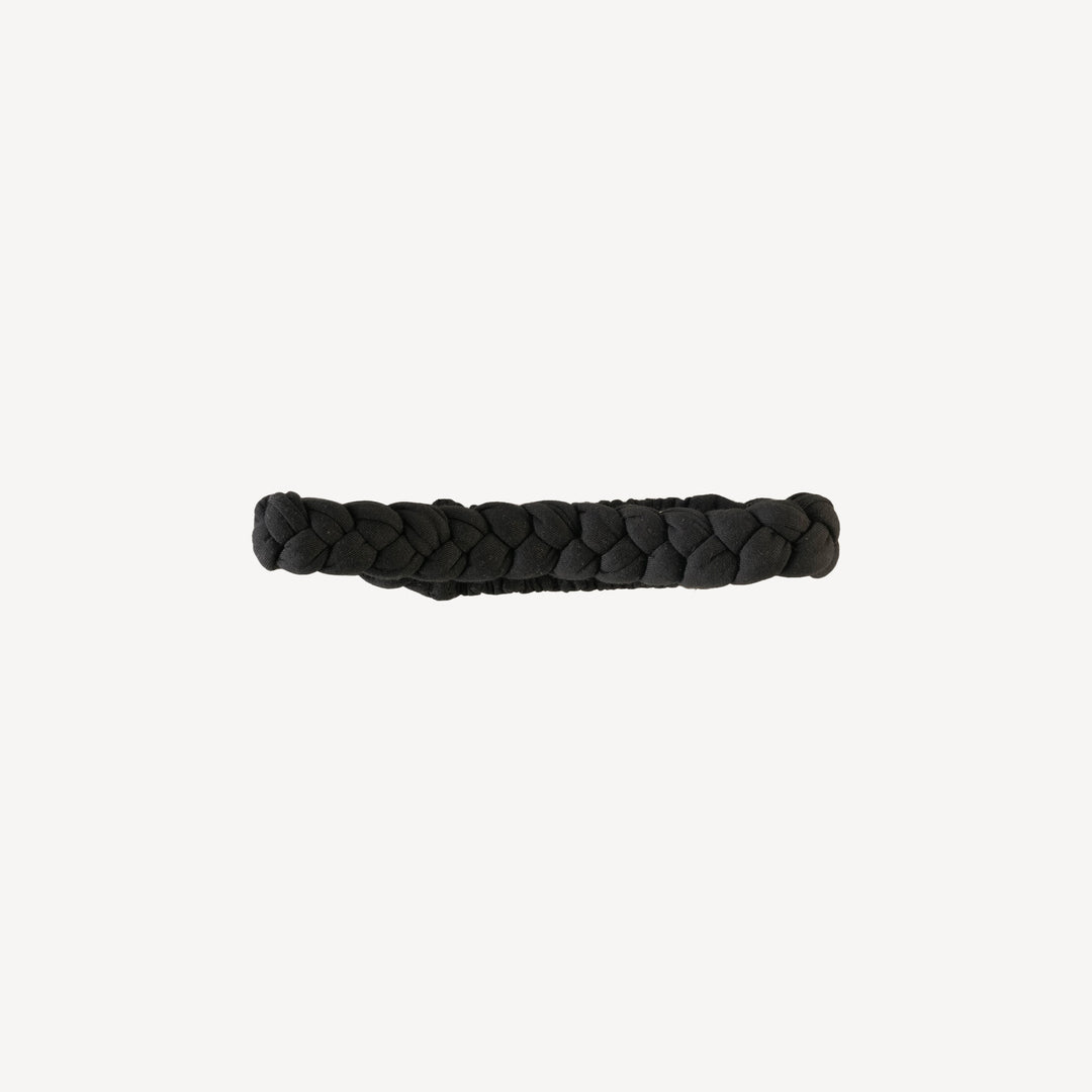 skinny braided headband | black | lenzing modal