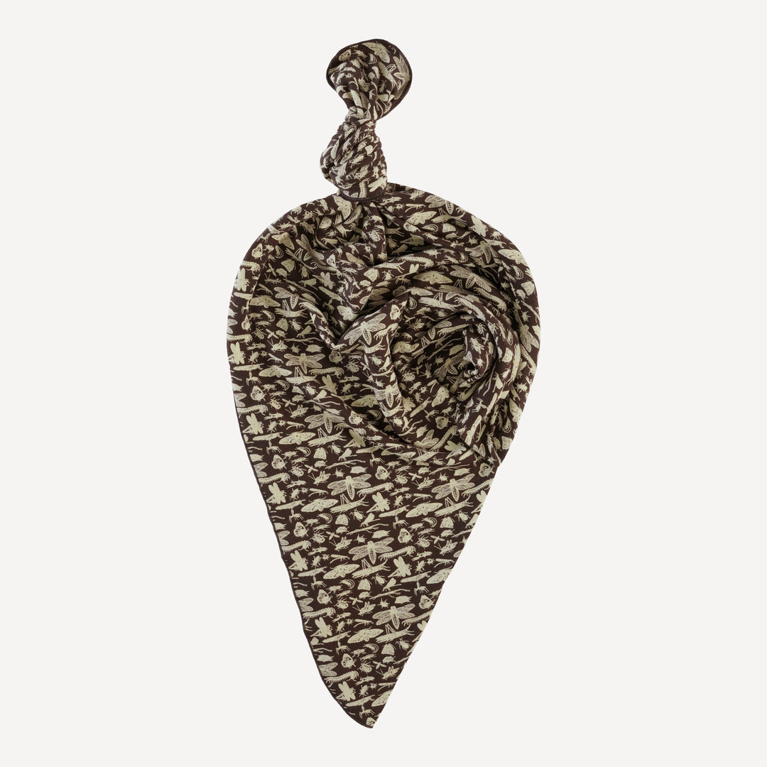 single layer blanket | forest insects | organic cotton interlock